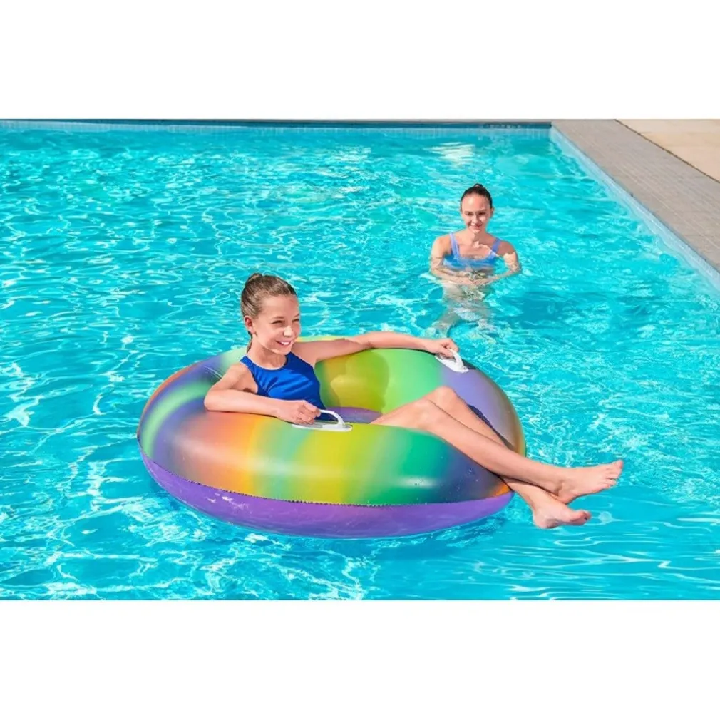 SALVAGENTE FASHION RAINBOW STAMPA MULTICOLORE 119 CM CON MANIGLIE PISCINA 36352