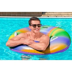 SALVAGENTE FASHION RAINBOW STAMPA MULTICOLORE 119 CM CON MANIGLIE PISCINA 36352