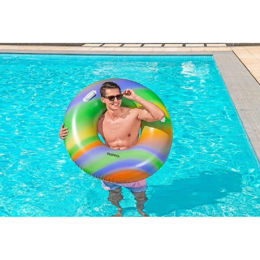 SALVAGENTE FASHION RAINBOW STAMPA MULTICOLORE 119 CM CON MANIGLIE PISCINA 36352