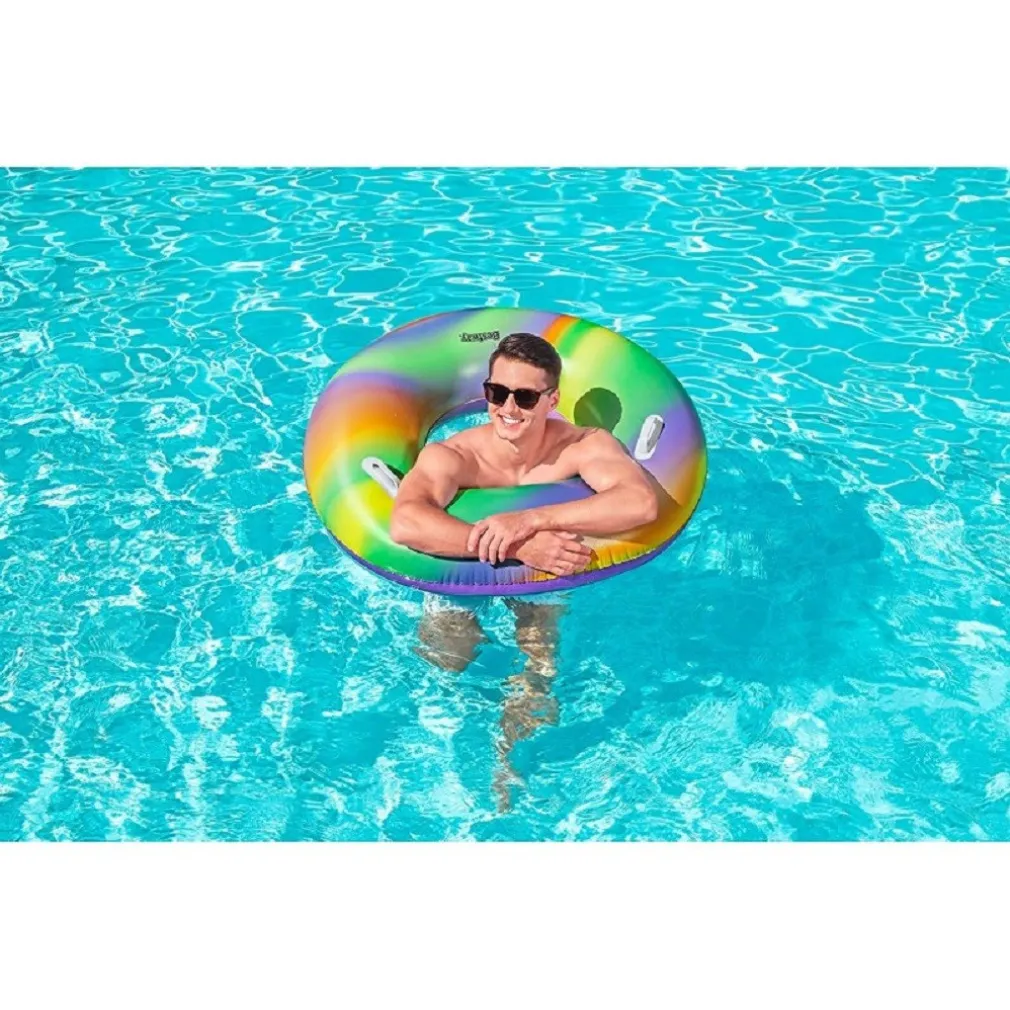 SALVAGENTE FASHION RAINBOW STAMPA MULTICOLORE 119 CM CON MANIGLIE PISCINA 36352