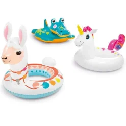 SALVAGENTE GONFIABILE ANIMALI MULTICOLORE BAMBINI ESTATE MODELLI ASSORTITI 58221