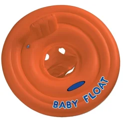 SALVAGENTE GONFIABILE BAMBINO NEONATO MARE CON MUTANDINA E SCHIENALE 76CM FLUO