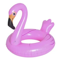 SALVAGENTE GONFIABILE CIAMBELLA FORMA FENICOTTERO ROSA 116X105X95CM MARE PISCINA 016140
