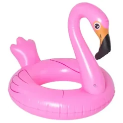 SALVAGENTE GONFIABILE CIAMBELLA FORMA FENICOTTERO ROSA 116X105X95CM MARE PISCINA 016140