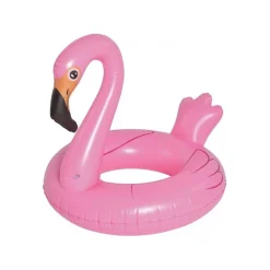 SALVAGENTE GONFIABILE CIAMBELLA FORMA FENICOTTERO ROSA 116X105X95CM MARE PISCINA 016140