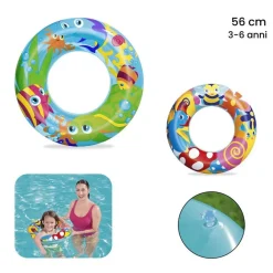 SALVAGENTE GONFIABILE DESIGNER A FANTASIA 56CM BAMBINI 3 MODELLI ASSORTITI 36013