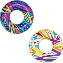 SALVAGENTE GONFIABILE FANTASIA GEOMETRICA Ø 107 CM CIAMBELLA MARE PISCINA 36228