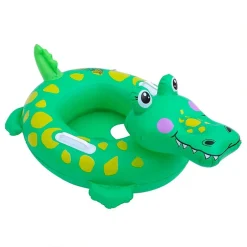 SALVAGENTE GONFIABILE FORMA DI COCCODRILLO CON MUTANDINA 70CM PER BAMBINI 15578