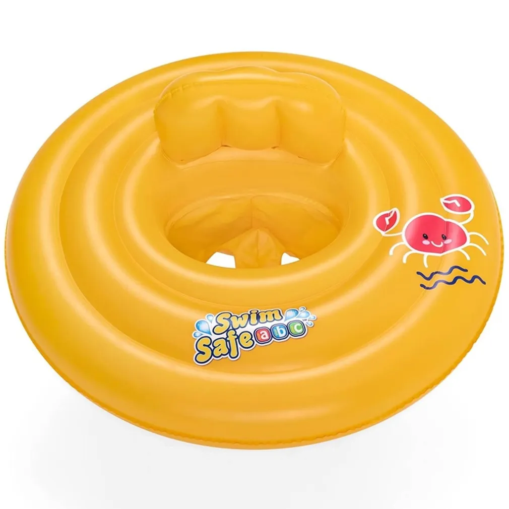 SALVAGENTE GONFIABILE GALLEGGIANTE A MUTANTINA PER BAMBINI ROTONDO 69CM SWIM SAFE 32096