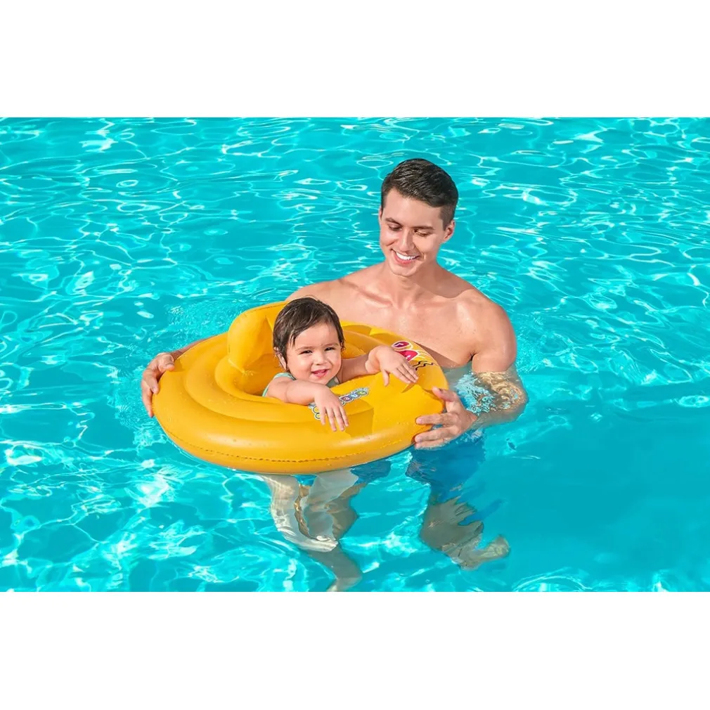 SALVAGENTE GONFIABILE GALLEGGIANTE A MUTANTINA PER BAMBINI ROTONDO 69CM SWIM SAFE 32096