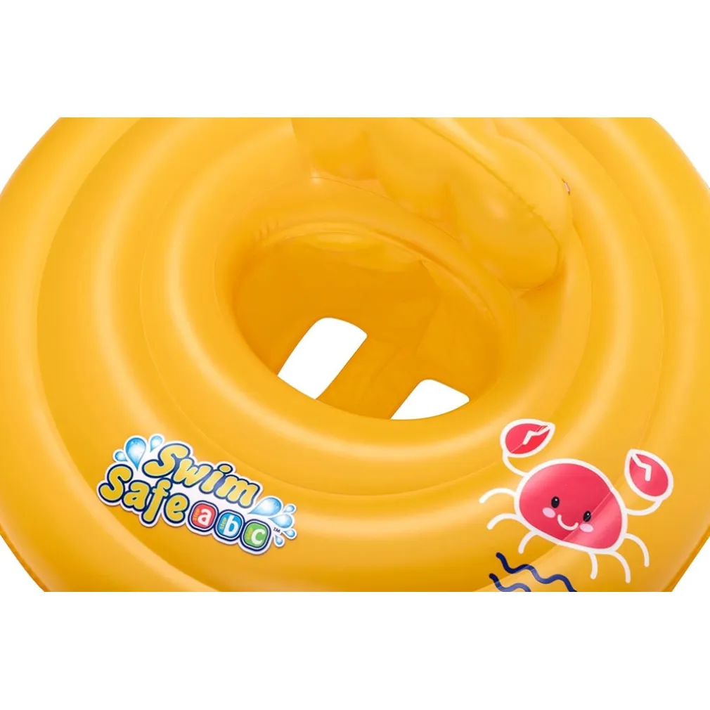 SALVAGENTE GONFIABILE GALLEGGIANTE A MUTANTINA PER BAMBINI ROTONDO 69CM SWIM SAFE 32096