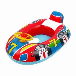 SALVAGENTE GONFIABILE MUTANDINA PER BAMBINI A FORMA DI MACCHINA 60 X 40 CM MARE