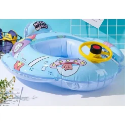SALVAGENTE GONFIABILE MUTANDINA A FORMA DI MACCHINA BAMBINI SPACE PISCINA MARE