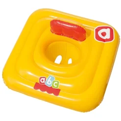 SALVAGENTE GONFIABILE QUADRATO CON MUTANDINA DIAMETRO 69 X 69 CM GIALLO