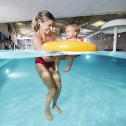 SALVAGENTE GONFIABILE ROTONDO CON MUTANDINA DIAMETRO 69 CM GIALLO