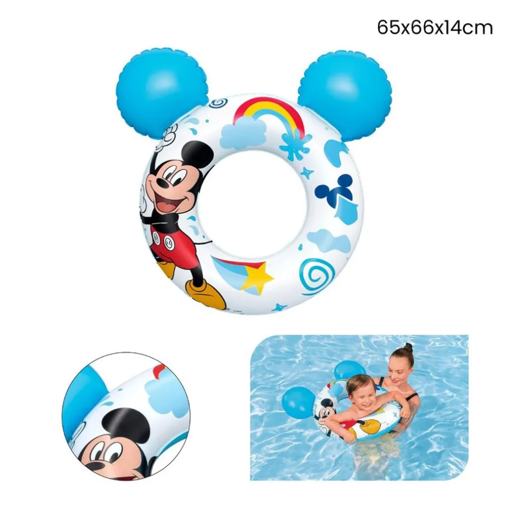 SALVAGENTE GONFIABILE SPLASH PAL MICKEY&FRIENDS 65 CM CON ORECCHIE TOPOLINO 9102K