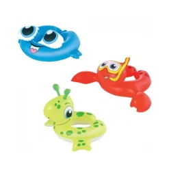 SALVAGENTE GONFIABILE TESTA ANIMALI 61CM MARE GIOCHI SPIAGGIA PISCINA NUOTO