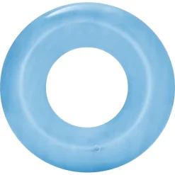 SALVAGENTE GONFIABILE TRASPARENTE COLORATO CIAMBELLA PER BAMBINI ANELLO Ø51CM 016136