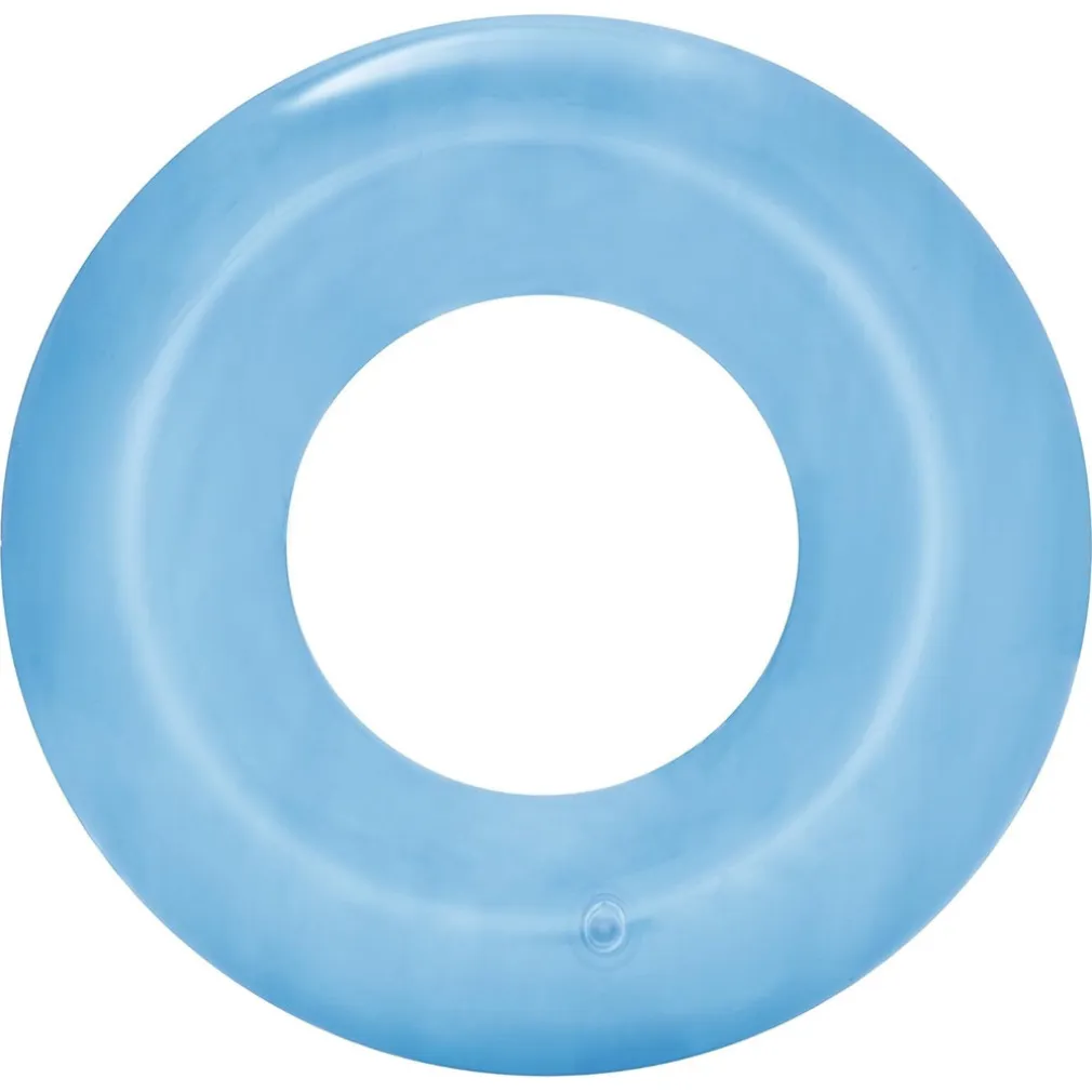 SALVAGENTE GONFIABILE TRASPARENTE COLORATO CIAMBELLA PER BAMBINI ANELLO Ø51CM 016136