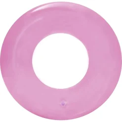 SALVAGENTE GONFIABILE TRASPARENTE COLORATO CIAMBELLA PER BAMBINI ANELLO Ø51CM 016136
