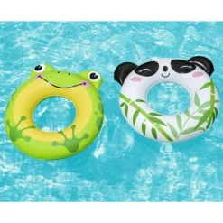 SALVAGENTE PANDA/RANA 79X85CM CIAMBELLA GONFIABILE MARE BAMBINI 3-6 ANNI 36351