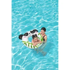 SALVAGENTE PANDA/RANA 79X85CM CIAMBELLA GONFIABILE MARE BAMBINI 3-6 ANNI 36351