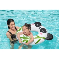 SALVAGENTE PANDA/RANA 79X85CM CIAMBELLA GONFIABILE MARE BAMBINI 3-6 ANNI 36351