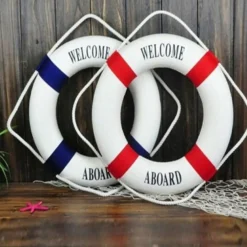 SALVAGENTE WELCOME ABOARD DECORATIVO DECORAZIONE MARINO CASA ARREDAMENT MOC