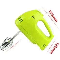 SBATTITORE MANUALE ELETTRICO FRULLINO PER UOVA PORTATILE 100W 7 VELOCITÀ CON PULSANTE TURBO