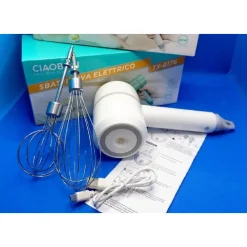 SBATTIUOVA SBATTIUOVO PANNA SBATTI UOVA ELETTRICO 20W RICARICABILE USB TX-8176