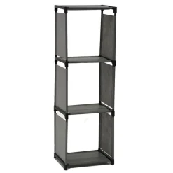 SCAFFALE MULTIUSO A 3 SCOMPARTI RIPIANI ARMADIO COMPONIBILE PER BUCATO MOBILE CASA BAGNO