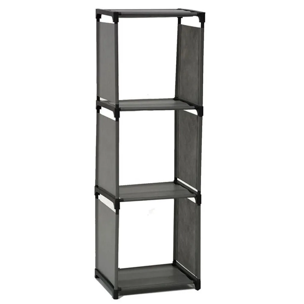 SCAFFALE MULTIUSO A 3 SCOMPARTI RIPIANI ARMADIO COMPONIBILE PER BUCATO MOBILE CASA BAGNO