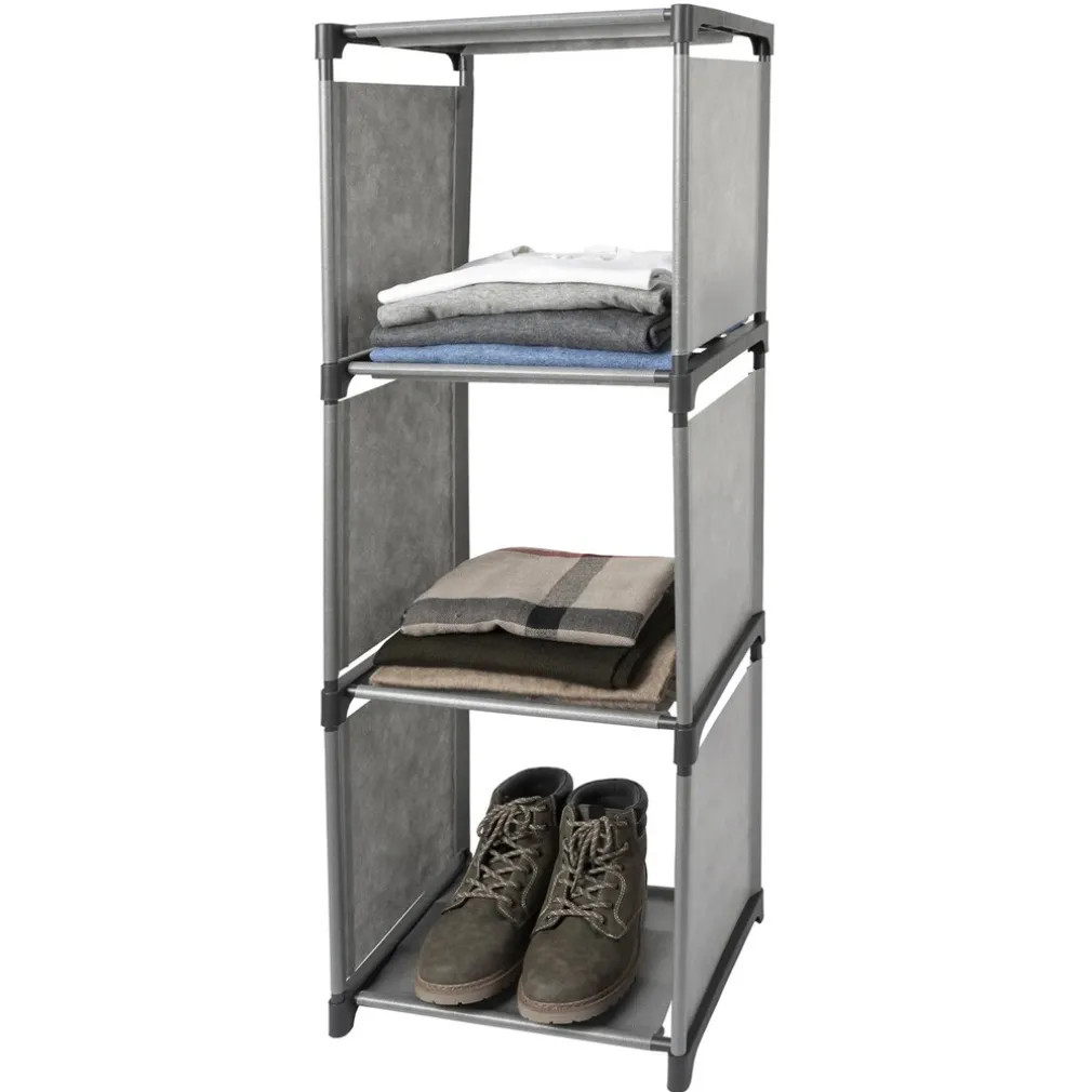 SCAFFALE MULTIUSO A 3 SCOMPARTI RIPIANI ARMADIO COMPONIBILE PER BUCATO MOBILE CASA BAGNO