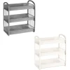 SCAFFALE MULTIUSO IN PLASTICA A 3 RIPIANI STRUTTURA SMONTABILE PER ORGANIZZARE SPAZI CASA