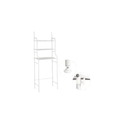 SCAFFALE SALVASPAZIO SOPRA LAVATRICE MENSOLE BAGNO 3 PIANI MOBILE LAVANDERIA 69078
