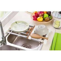 SCAFFALE TELESCOPICO PER ARMADIO REGOLABILE 42CM ALLUNGABILE DA 73-120CM ACCIAIO