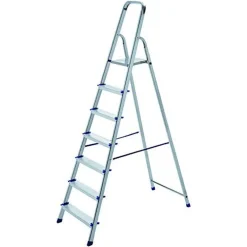 SCALA SCALETTA PIEGHEVOLE 7 GRADINI ANTISCIVOLO SCALETTO IN ALLUMINIO MAX 150KG