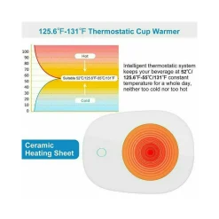 SCALDA TAZZA ELETTRICO BEVANDE Tè CAFFè LATTE PORTATILE CALORE CASA UFFICIO 220V