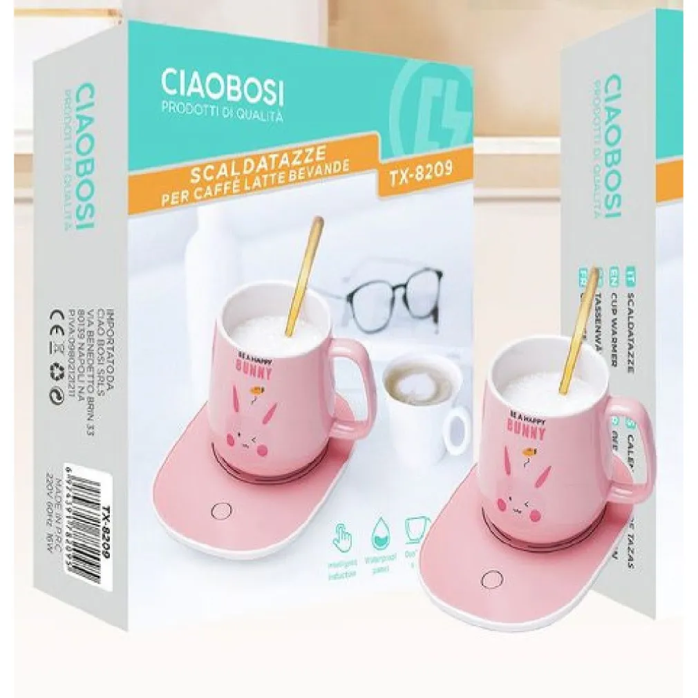 SCALDATAZZE USB PER CAFFE' LATTE BAVANDE CON SENSORE GRAVITÀ INVERNO 16W TX-8209