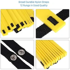 SCALETTA PER ALLENAMENTO 6 METRI AGILITY LADDER TRAINING REGOLABILE CON CUSTODIA