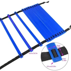 SCALETTA PER ALLENAMENTO 6 METRI AGILITY LADDER TRAINING REGOLABILE CON CUSTODIA