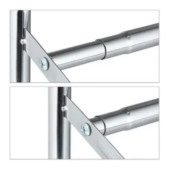 SCARPIERA 12 PAIA SCARPE SALVASPAZIO IN METALLO ESTENSIBILE 2 RIPIANI IMPILABILE