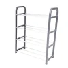 SCARPIERA IN PLASTICA 4 RIPIANI LIVELLI SALVASPAZIO 40X19X56CM PORTA SCARPE CASA