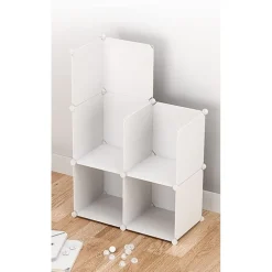 SCARPIERA MODULARE MULTISTRATO MOBILETTO SALVASPAZIO CON 4 ANTE 12 RIPIANI PER CASA UFFICI