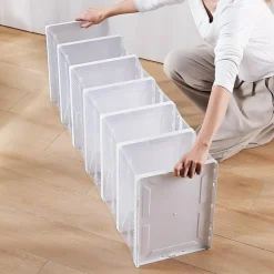 SCARPIERA PIEGHEVOLE SCARPE RICHIUDIBILE 6 CONTENITORI SALVASPAZIO 105X25.5X34.5CM