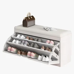 SCARPIERA SALVASPAZIO SLIM ORGANIZZATORE SCARPE IN LEGNO DESIGN MODERNO DECORAZIONI CASA