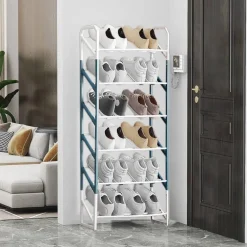 SCARPIERA SCAFFALE ORGANIZER SALVASPAZIO A 3 RIPIANI SCARPE IMPILABILE 53X45X18C