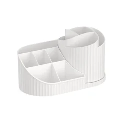 SCATOLA PORTAOGGETTI DA SCRIVANIA PORTA ROSSETTI COSMETICI CANCELLERIA PENNE PER TOLETTA