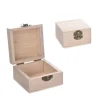 SCATOLE BAULE SCATOLA 2 PEZZI LEGNO RF_59721 QUADRATO GIOIE 8X8X5 CM DECOUPAGE