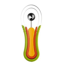 SCAVINO CUCCHIAIO MULTIFUNZIONE TAGLIO MELONE 3 IN 1 SPALLINATORE PER FRUTTA